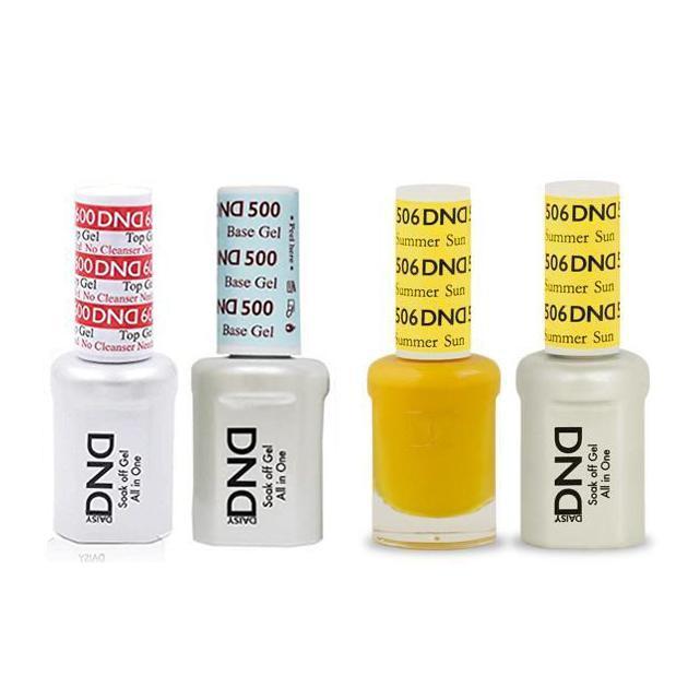 DND - #500#600 Base, Top, Gel & Lacquer Combo - Summer Sun - #506 - Gel & Lacquer Polish - Nail Polish at Beyond Polish