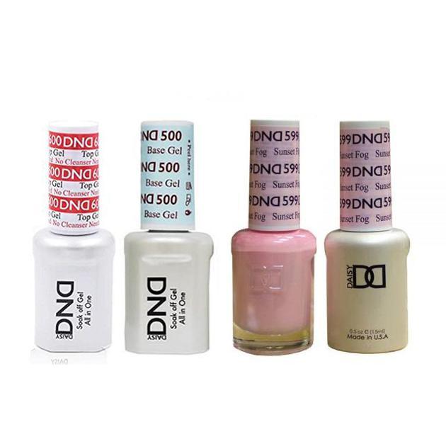 DND - #500#600 Base, Top, Gel & Lacquer Combo - Sunset Fog - #599 - Gel & Lacquer Polish - Nail Polish at Beyond Polish