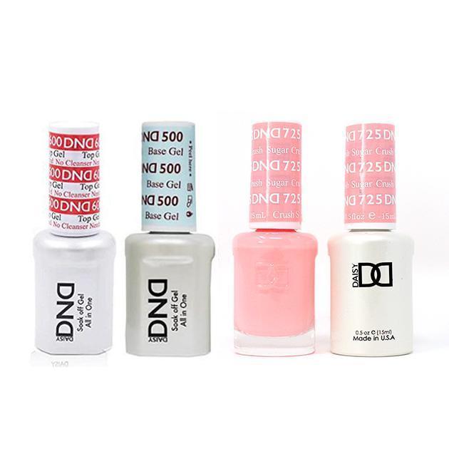 DND - #500#600 Base, Top, Gel & Lacquer Combo - Super Crush - #725 - Gel & Lacquer Polish - Nail Polish at Beyond Polish