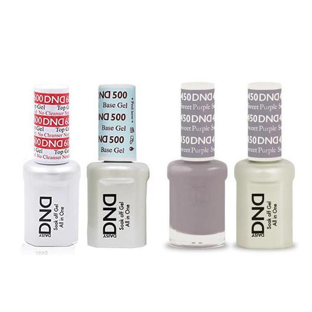 DND - #500#600 Base, Top, Gel & Lacquer Combo - Sweet Purple - #450 - Gel & Lacquer Polish - Nail Polish at Beyond Polish