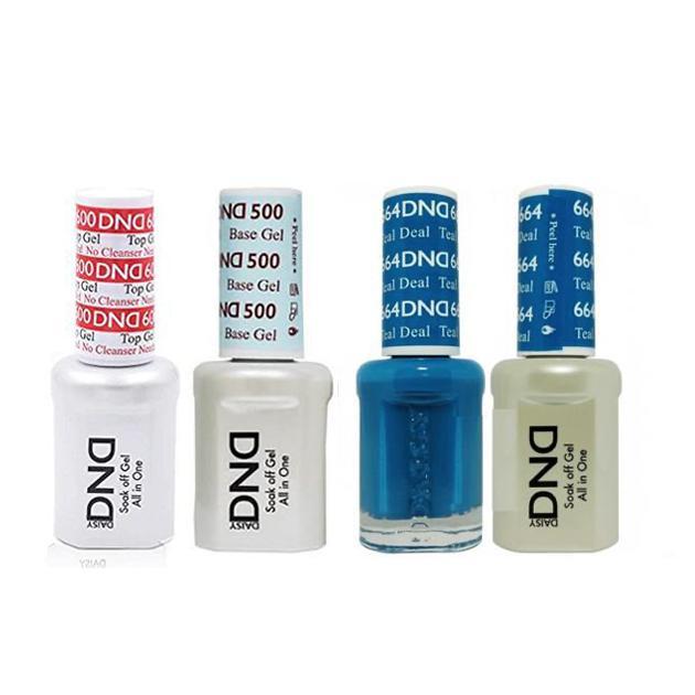 DND - #500#600 Base, Top, Gel & Lacquer Combo - Teal Deal - #664 - Gel & Lacquer Polish - Nail Polish at Beyond Polish