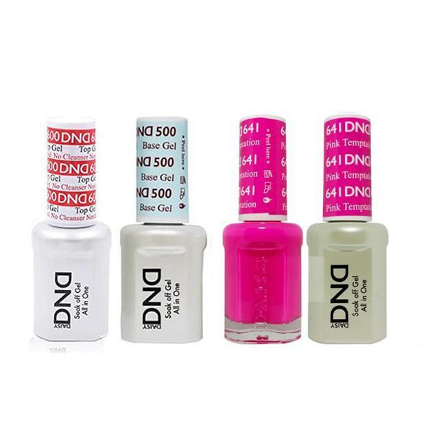 DND - #500#600 Base, Top, Gel & Lacquer Combo - Temptation Pink - #641 - Gel & Lacquer Polish - Nail Polish at Beyond Polish