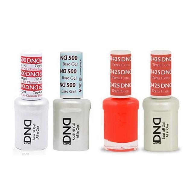 DND - #500#600 Base, Top, Gel & Lacquer Combo - Terra Cotta - #425 - Gel & Lacquer Polish - Nail Polish at Beyond Polish