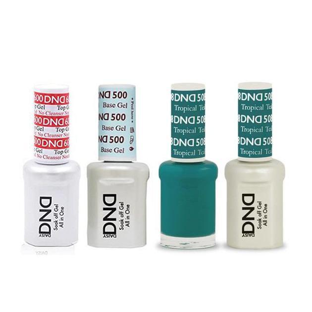 DND - #500#600 Base, Top, Gel & Lacquer Combo - Tropical Teal - #508 - Gel & Lacquer Polish - Nail Polish at Beyond Polish