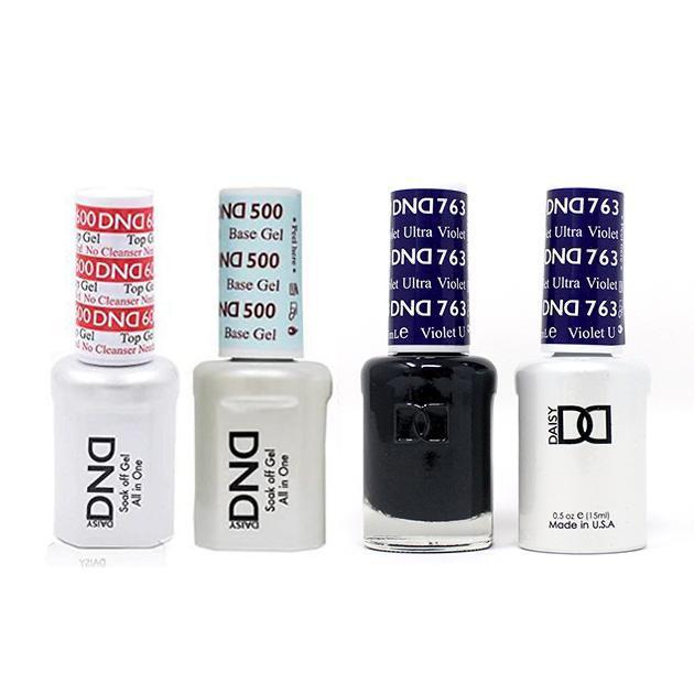 DND - #500#600 Base, Top, Gel & Lacquer Combo - Ultra Violet - #763 - Gel & Lacquer Polish - Nail Polish at Beyond Polish
