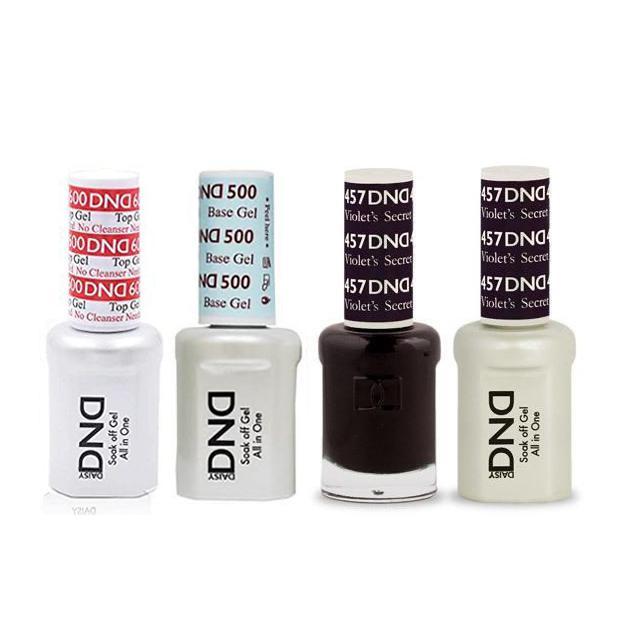 DND - #500#600 Base, Top, Gel & Lacquer Combo - Violets Secret - #457 - Gel & Lacquer Polish - Nail Polish at Beyond Polish