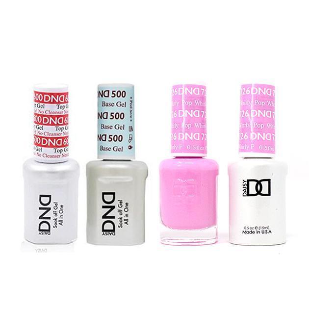 DND - #500#600 Base, Top, Gel & Lacquer Combo - Whirly Pop - #726 - Gel & Lacquer Polish - Nail Polish at Beyond Polish