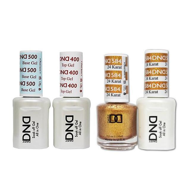 DND - Base, Top, Gel & Lacquer Combo - 24 Karat - #584 - Gel & Lacquer Polish - Nail Polish at Beyond Polish