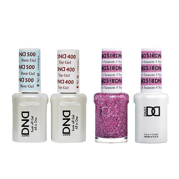 DND - Base, Top, Gel & Lacquer Combo - 4 Season - #518 - Gel & Lacquer Polish - Nail Polish at Beyond Polish