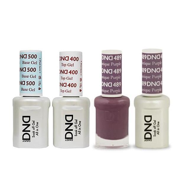 DND - Base, Top, Gel & Lacquer Combo - Antique Purple - #489 - Gel & Lacquer Polish - Nail Polish at Beyond Polish