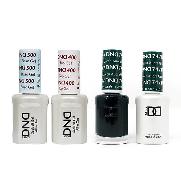 DND - Base, Top, Gel & Lacquer Combo - Aurora Green - #747 - Gel & Lacquer Polish - Nail Polish at Beyond Polish