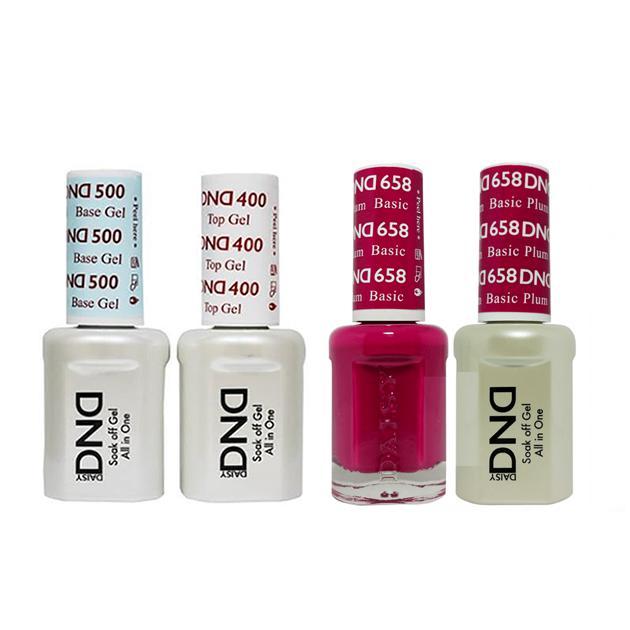 DND - Base, Top, Gel & Lacquer Combo - Basic Plum - #658 - Gel & Lacquer Polish - Nail Polish at Beyond Polish