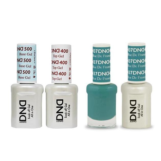 DND - Base, Top, Gel & Lacquer Combo - Blue De France - #437 - Gel & Lacquer Polish - Nail Polish at Beyond Polish