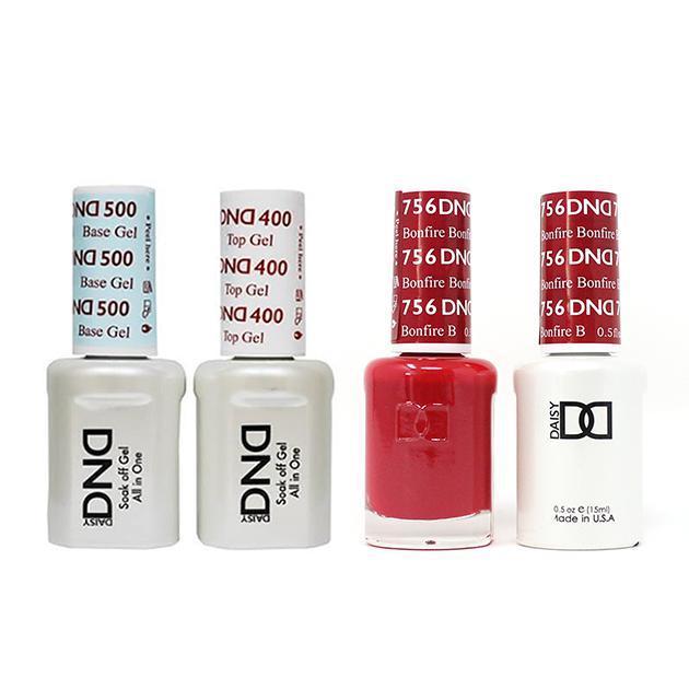 DND - Base, Top, Gel & Lacquer Combo - Bonfire - #756 - Gel & Lacquer Polish - Nail Polish at Beyond Polish