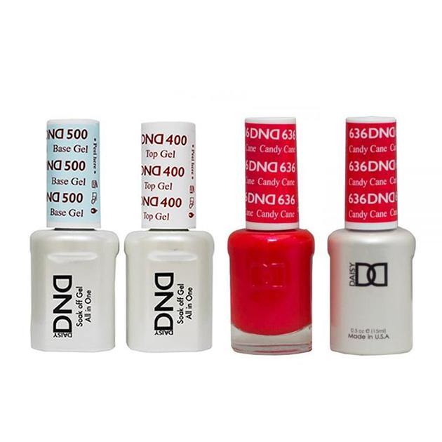 DND - Base, Top, Gel & Lacquer Combo - Candy Cane - #636 - Gel & Lacquer Polish - Nail Polish at Beyond Polish