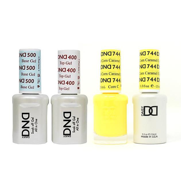 DND - Base, Top, Gel & Lacquer Combo - Caramel Corn - #744 - Gel & Lacquer Polish - Nail Polish at Beyond Polish