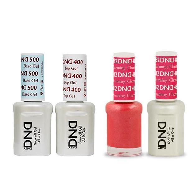 DND - Base, Top, Gel & Lacquer Combo - Charming Cherry - #482 - Gel & Lacquer Polish - Nail Polish at Beyond Polish