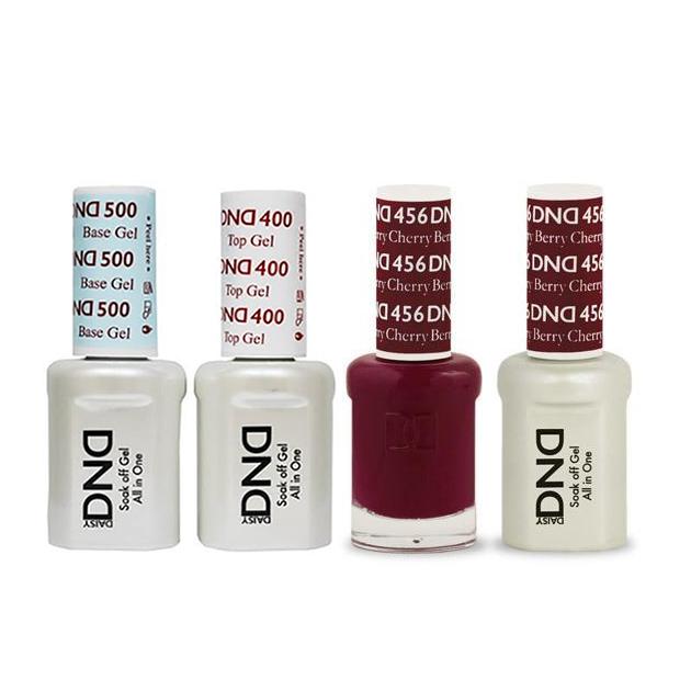 DND - Base, Top, Gel & Lacquer Combo - Cherry Berry - #456 - Gel & Lacquer Polish - Nail Polish at Beyond Polish