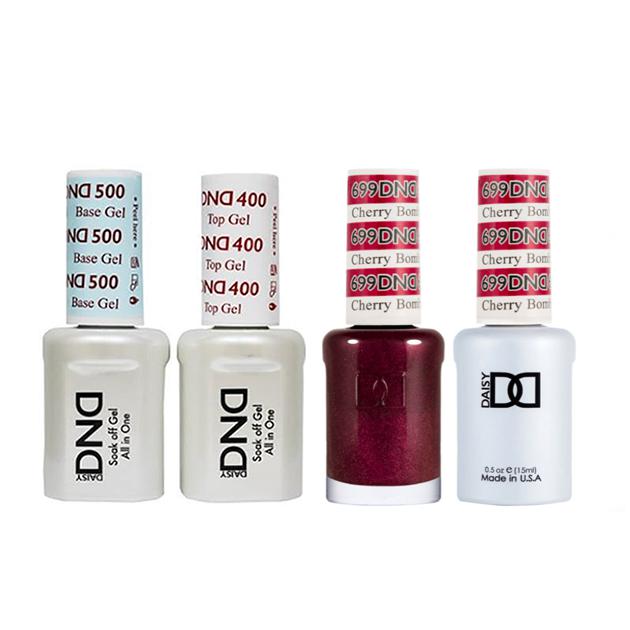 DND - Base, Top, Gel & Lacquer Combo - Cherry Bomb - #699 - Gel & Lacquer Polish - Nail Polish at Beyond Polish