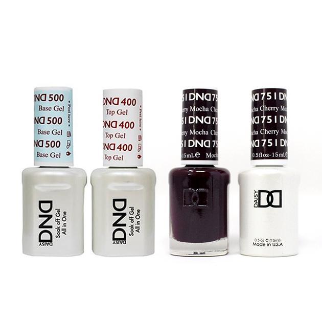 DND - Base, Top, Gel & Lacquer Combo - Cherry Mocha - #751 - Gel & Lacquer Polish - Nail Polish at Beyond Polish