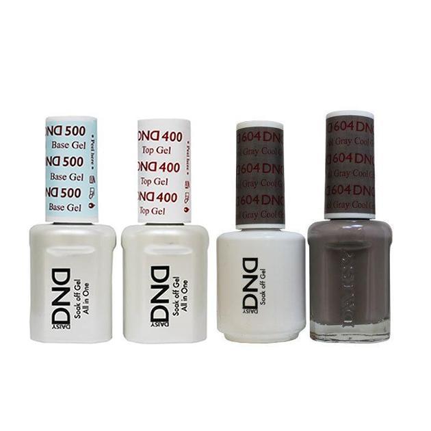 DND - Base, Top, Gel & Lacquer Combo - Cool Gray - #604 - Gel & Lacquer Polish - Nail Polish at Beyond Polish