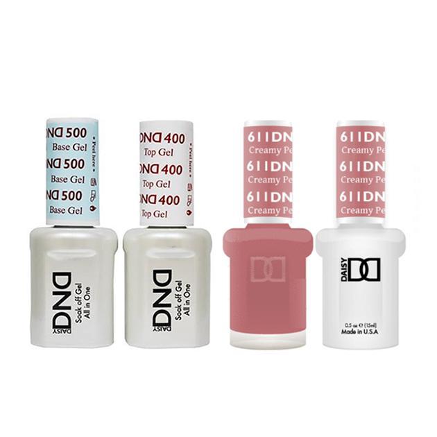 DND - Base, Top, Gel & Lacquer Combo - Creamy Peach - #611 - Gel & Lacquer Polish - Nail Polish at Beyond Polish