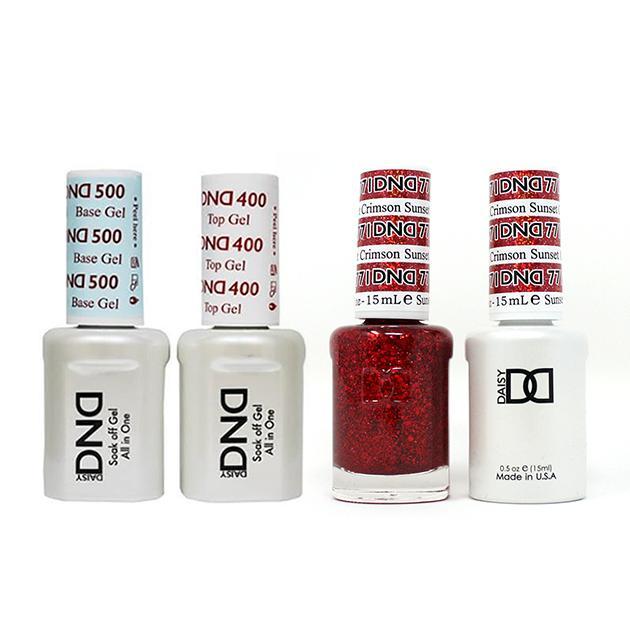 DND - Base, Top, Gel & Lacquer Combo - Crimson Sunset - #771 - Gel & Lacquer Polish - Nail Polish at Beyond Polish