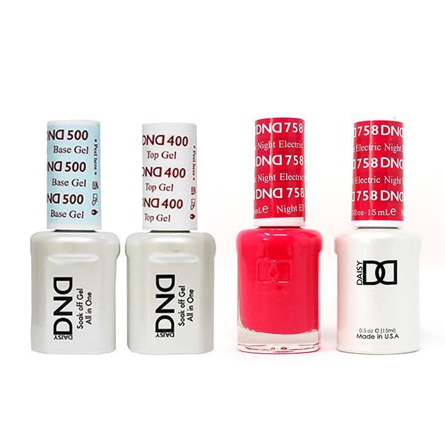 DND - Base, Top, Gel & Lacquer Combo - Electric Night - #758 - Gel & Lacquer Polish - Nail Polish at Beyond Polish