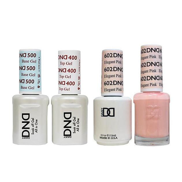 DND - Base, Top, Gel & Lacquer Combo - Elegant Pink - #602 - Gel & Lacquer Polish - Nail Polish at Beyond Polish
