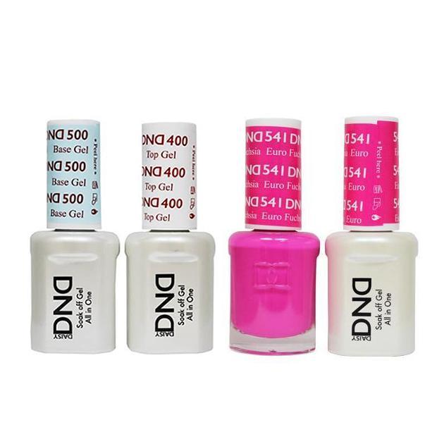 DND - Base, Top, Gel & Lacquer Combo - Euro Fuchsia - #541 - Gel & Lacquer Polish - Nail Polish at Beyond Polish