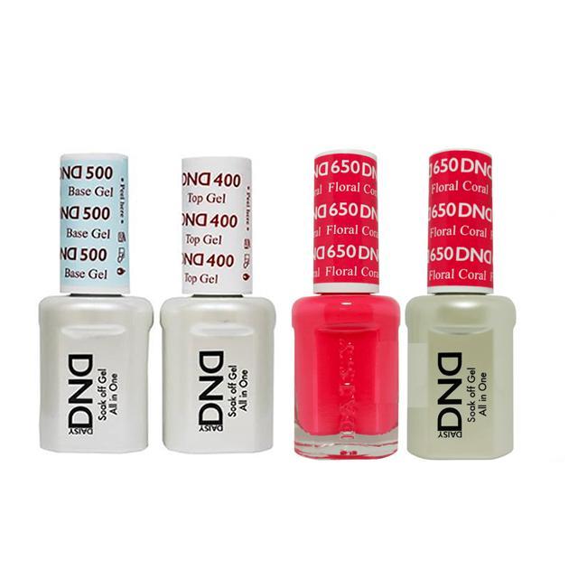 DND - Base, Top, Gel & Lacquer Combo - Floral Coral - #650 - Gel & Lacquer Polish - Nail Polish at Beyond Polish