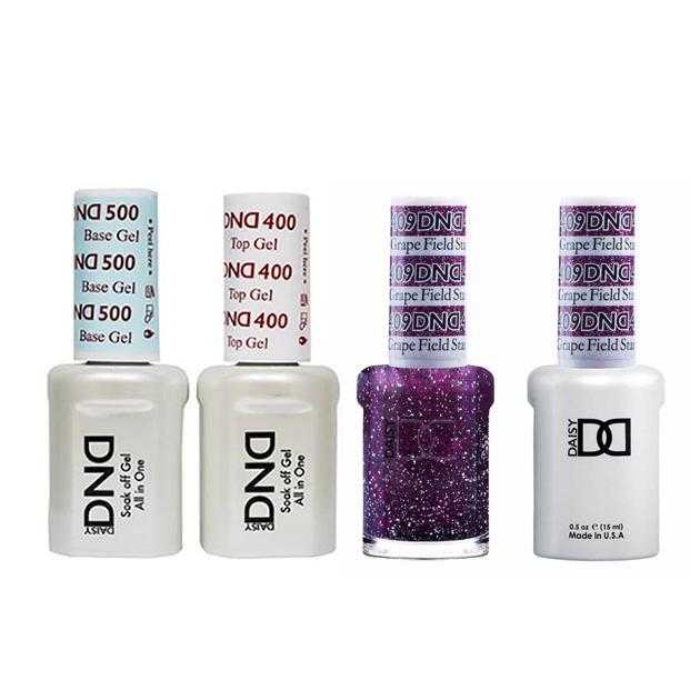 DND - Base, Top, Gel & Lacquer Combo - Grape Field Star - #409 - Gel & Lacquer Polish - Nail Polish at Beyond Polish