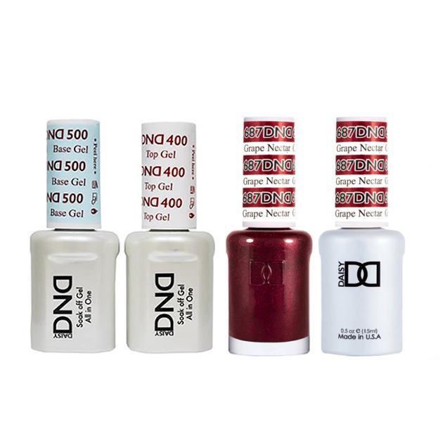 DND - Base, Top, Gel & Lacquer Combo - Grape Nectar - #687 - Gel & Lacquer Polish - Nail Polish at Beyond Polish