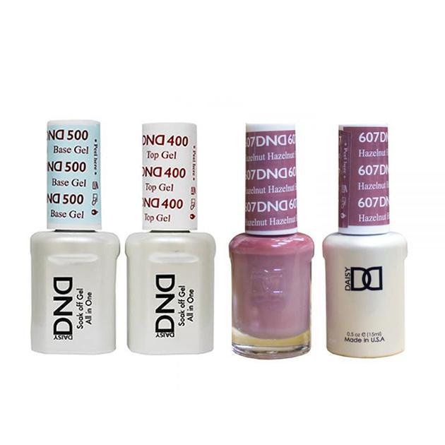 DND - Base, Top, Gel & Lacquer Combo - Hazelnut - #607 - Gel & Lacquer Polish - Nail Polish at Beyond Polish
