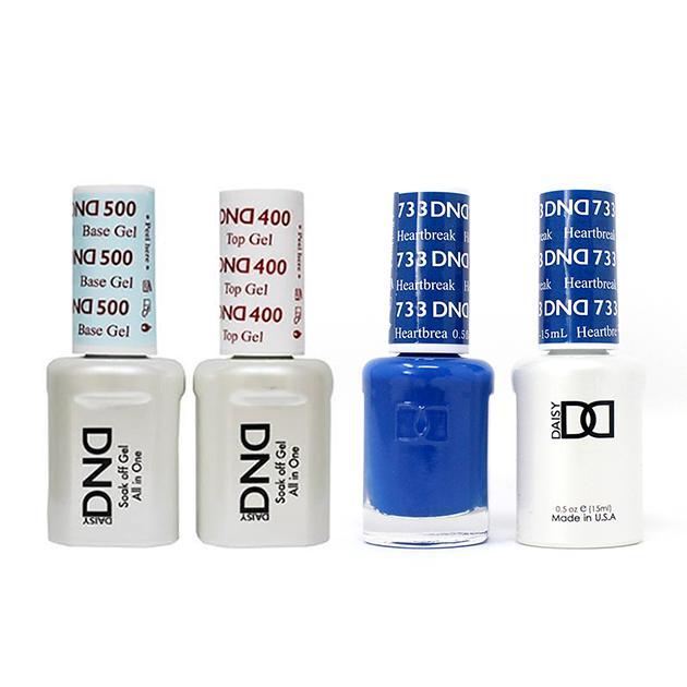 DND - Base, Top, Gel & Lacquer Combo - Heartbreak - #733 - Gel & Lacquer Polish - Nail Polish at Beyond Polish