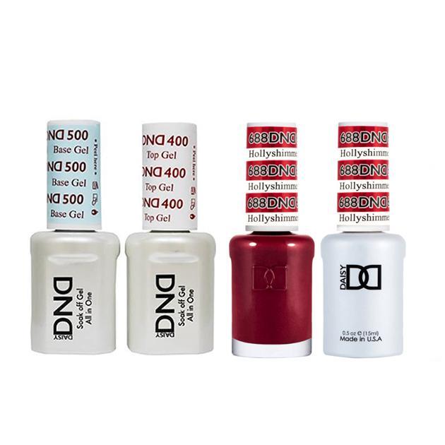 DND - Base, Top, Gel & Lacquer Combo - Hollyshimmer - #688 - Gel & Lacquer Polish - Nail Polish at Beyond Polish