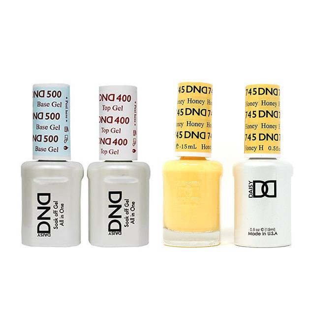 DND - Base, Top, Gel & Lacquer Combo - Honey - #745 - Gel & Lacquer Polish - Nail Polish at Beyond Polish