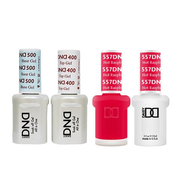 DND - Base, Top, Gel & Lacquer Combo - Hot Raspberry - #557 - Gel & Lacquer Polish - Nail Polish at Beyond Polish