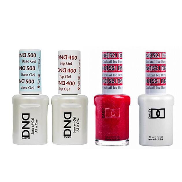 DND - Base, Top, Gel & Lacquer Combo - Ice Berry Cocktail - #521 - Gel & Lacquer Polish - Nail Polish at Beyond Polish