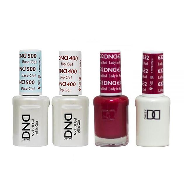 DND - Base, Top, Gel & Lacquer Combo - Lady In Red - #632 - Gel & Lacquer Polish - Nail Polish at Beyond Polish