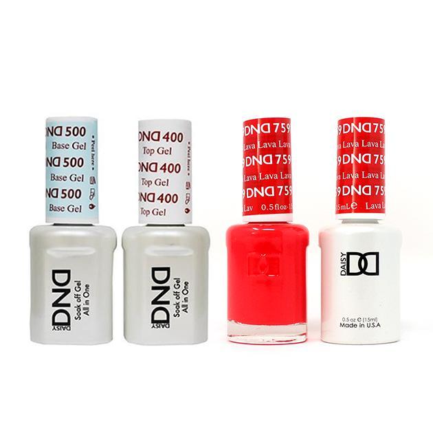 DND - Base, Top, Gel & Lacquer Combo - Lava - #759 - Gel & Lacquer Polish - Nail Polish at Beyond Polish