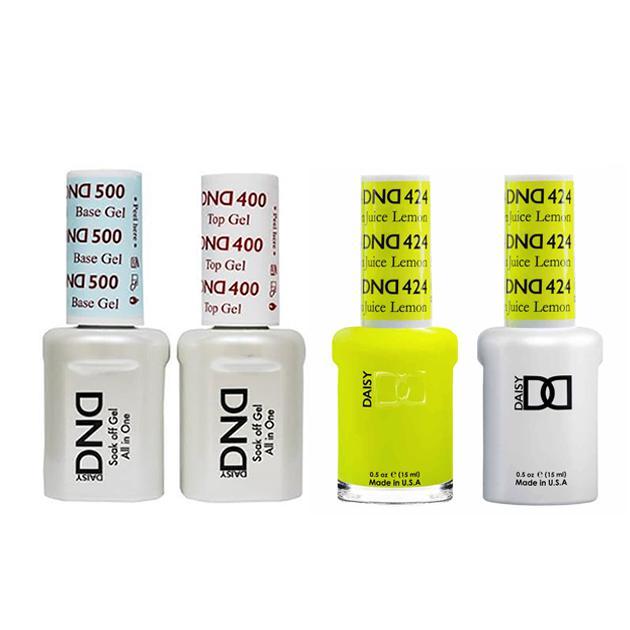 DND - Base, Top, Gel & Lacquer Combo - Lemon Juice - #424 - Gel & Lacquer Polish - Nail Polish at Beyond Polish