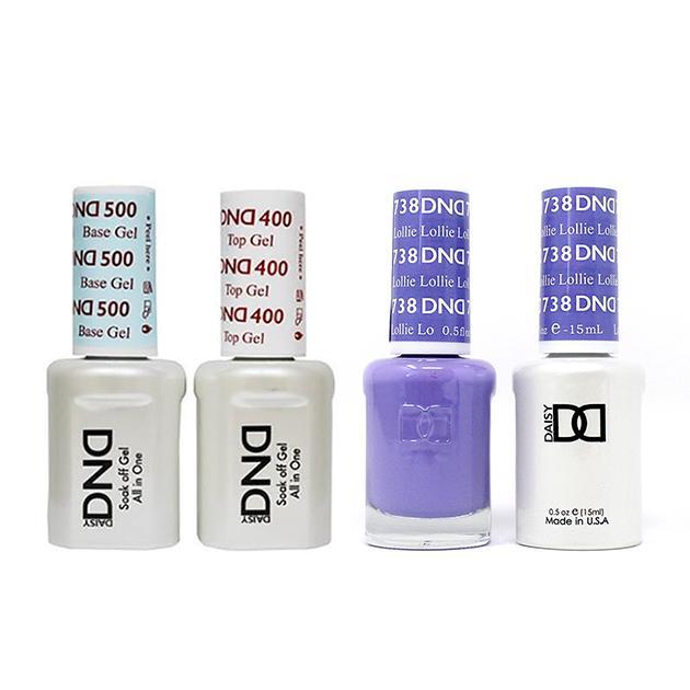 DND - Base, Top, Gel & Lacquer Combo - Lollie - #738 - Gel & Lacquer Polish - Nail Polish at Beyond Polish