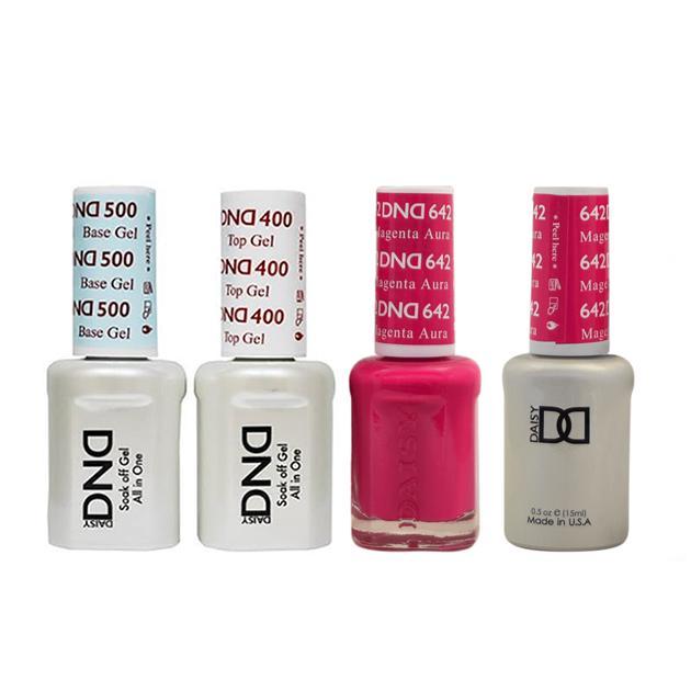 DND - Base, Top, Gel & Lacquer Combo - Magenta Aure - #642 - Gel & Lacquer Polish - Nail Polish at Beyond Polish