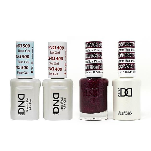 DND - Base, Top, Gel & Lacquer Combo - Metallica Plum - #768 - Gel & Lacquer Polish - Nail Polish at Beyond Polish
