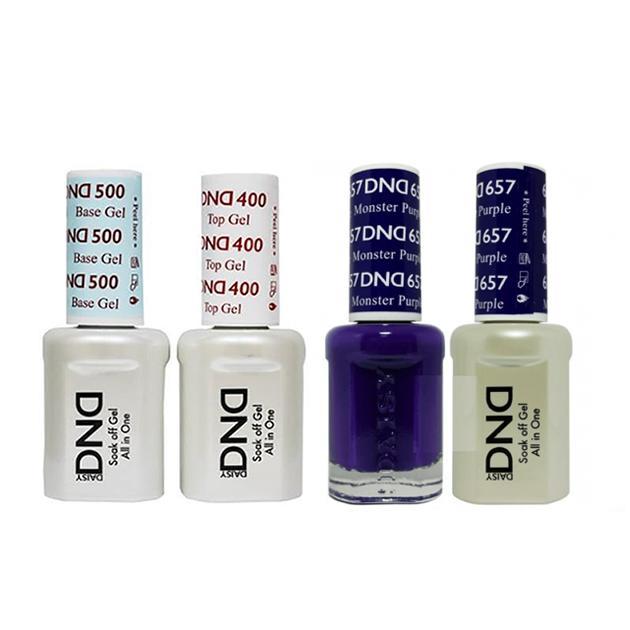 DND - Base, Top, Gel & Lacquer Combo - Monster Purple - #657 - Gel & Lacquer Polish - Nail Polish at Beyond Polish