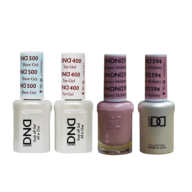 DND - Base, Top, Gel & Lacquer Combo - Mullberry - #594 - Gel & Lacquer Polish - Nail Polish at Beyond Polish
