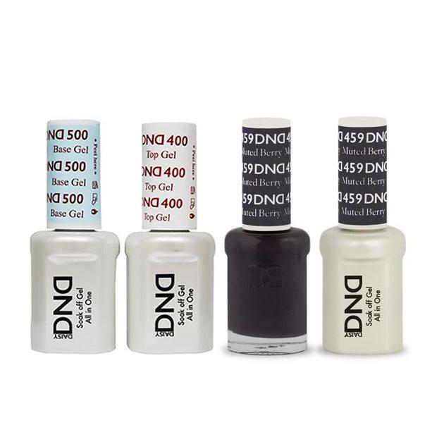 DND - Base, Top, Gel & Lacquer Combo - Muted Berry - #459 - Gel & Lacquer Polish - Nail Polish at Beyond Polish