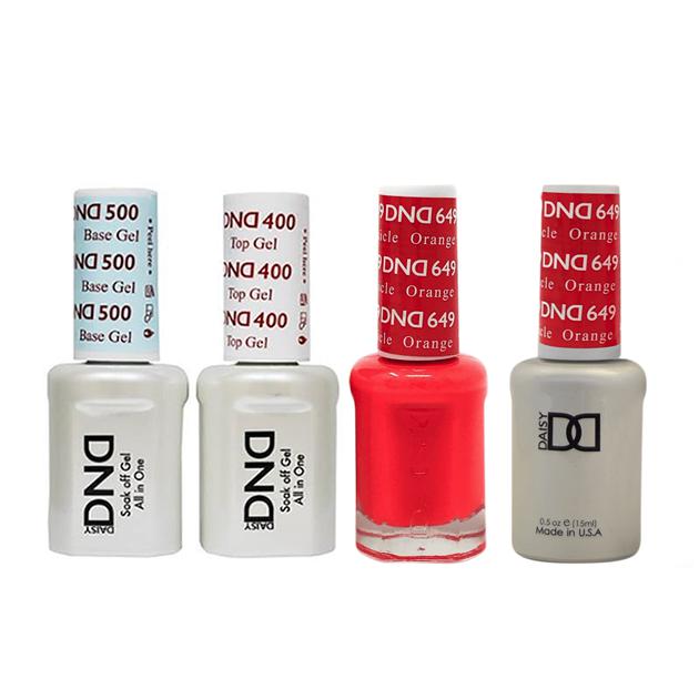 DND - Base, Top, Gel & Lacquer Combo - Orange Creamsicle - #649 - Gel & Lacquer Polish - Nail Polish at Beyond Polish