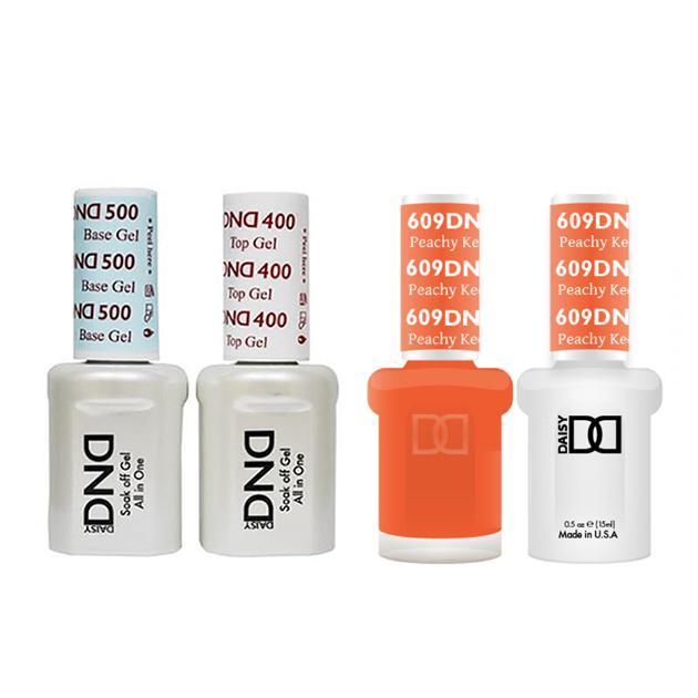DND - Base, Top, Gel & Lacquer Combo - Peachy Keen - #609 - Gel & Lacquer Polish - Nail Polish at Beyond Polish